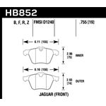 Hawk Performance HPS 5.0 Brake Pads (HB852B.755)