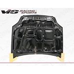 VIS Racing Monster Style Black Carbon Fiber Hood-3