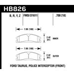 Hawk Performance LTS Brake Pads (HB826Y.708)