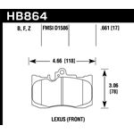 Hawk Performance HPS Brake Pads (HB864F.661)