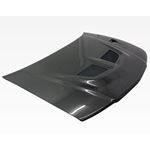 VIS Racing EVO Style Black Carbon Fiber Hood