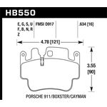 Hawk Performance ER-1 Disc Brake Pad (HB550D.634)