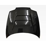VIS Racing V Line Style Black Carbon Fiber Hood-3