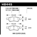 Hawk Performance Blue 9012 Brake Pads (HB445E.610)
