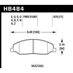 Hawk Performance DTC-60 Brake Pads (HB484G.670)