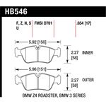 Hawk Performance HP Plus Brake Pads (HB546N.654)