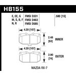 Hawk Performance HP Plus Brake Pads (HB155N.580)
