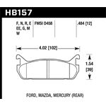 Hawk Performance HPS 5.0 Brake Pads (HB157B.484)