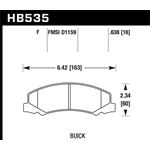Hawk Performance HPS Brake Pads (HB535F.638)