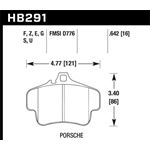 Hawk Performance HPS 5.0 Brake Pads (HB291B.642)