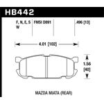 Hawk Performance DTC-60 Disc Brake Pad (HB442G.496)