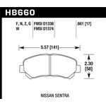 Hawk Performance DTC-60 Brake Pads (HB660G.661)