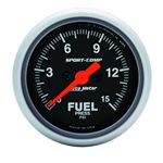 AutoMeter Sport-Comp 52mm 15PSI Electronic Fuel Pr