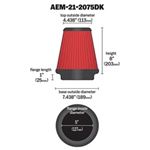 AEM DryFlow Air Filter (21-2075DK)