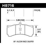 Hawk Performance Street Brake Pads (HB716F.710)
