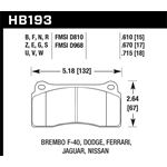 Hawk Performance DTC-80 Brake Pads (HB193Q.670)