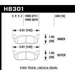 Hawk Performance HPS 5.0 Brake Pads (HB301B.630)