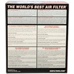 K and N XStream(R) Universal Air Filter (RX-4950-3