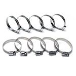 HPS Stainless Steel Embossed Hose Clamps Size 4 10
