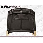 VIS Racing EVO Style Black Carbon Fiber Hood-3