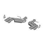 MBRP 3in. Dual Axle Back Quad Tips Aluminized (S70