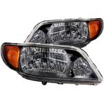 ANZO 2001-2003 Mazda Protege Crystal Headlights Bl