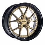 F1R F105 18x8.5 - Gold/ Black Lip Wheel-3