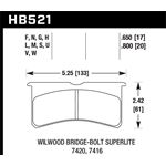 Hawk Performance DTC-50 Disc Brake Pad (HB521V.800