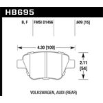 Hawk Performance HPS 5.0 Brake Pads (HB695B.609)