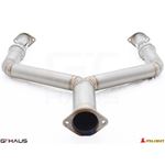 GTHAUS Front Y-Pipe Collector Section- Titanium-3