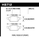 Hawk Performance HPS Brake Pads (HB712F.680)