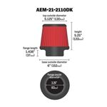 AEM DryFlow Air Filter (21-2110DK)