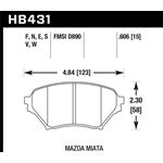 Hawk Performance Blue 9012 Brake Pads (HB431E.606)