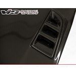 VIS Racing RR Style Black Carbon Fiber Hood-3