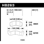 Hawk Performance DTC-30 Brake Pads (HB263W.650)