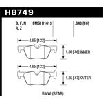 Hawk Performance DTC-70 Brake Pads (HB749U.648)