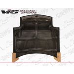 VIS Racing Invader Style Black Carbon Fiber Hood-3