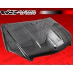 VIS Racing C63 Style Black Carbon Fiber Hood