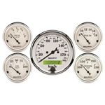 AutoMeter Old Tyme White 5 Pc Kit-Elec Speed(Km/H)