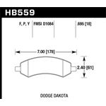 Hawk Performance Super Duty Brake Pads (HB559P.695