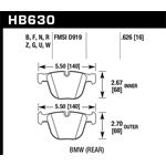 Hawk Performance HP Plus Brake Pads (HB630N.626)