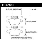 Hawk Performance HP Plus Brake Pads (HB759N.750)