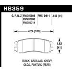 Hawk Performance DTC-60 Brake Pads (HB359G.543)