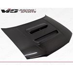 VIS Racing V Line Style Black Carbon Fiber Hood