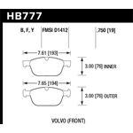 Hawk Performance HPS Brake Pads (HB777F.750)