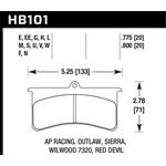 Hawk Performance DTC-30 Disc Brake Pad (HB101W.800