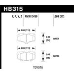 Hawk Performance LTS Brake Pads (HB315Y.669)