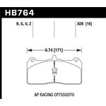 Hawk Performance Street Brake Pads (HB764N.628)