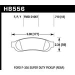 Hawk Performance LTS Brake Pads (HB556Y.710)