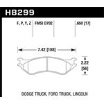 Hawk Performance HPS Brake Pads (HB299F.650)